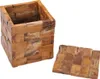 The Living Store Tabouret avec espace de rangement en teck Voir les images du produit 3