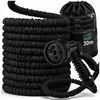 Kuketo | Flexibler Gartenschlauch 30 m Schwarz – Dehnbarer Produktbild-Vorschau 1