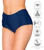 Aquarti Damen Bikinihose mit Hoher Taille und Raffung, Produktbild-Vorschau 5