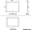 Badspiegel mit Beleuchtung 100x80cm Badezimmerspiegel Produktbild-Vorschau 9