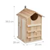 Relaxdays Eulen Nistkasten, Bausatz, Holz, Einflugloch H x Produktbild-Vorschau 4