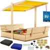KOTARBAU® Sandkasten mit Dach 120x120 cm Holz mit Abdeckung Produktbild-Vorschau 1