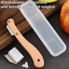 Brotmesser Teigschneider 2 Stück mit Holzgriff, 5 Klingen & Produktbild-Vorschau 5