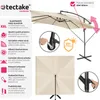 tectake® Apollon slunečník 250 x 250 cm s větrnou stříškou Náhled obrázku produktu 3