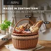 Aqbau Cestino in vimini intrecciato con manico, 42 x 42 x Anteprima dell’immagine prodotto 6