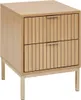 Stolik Chevet 2 szuflady Tasso Beige Five Podgląd zdjęcia produktu 1