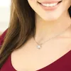 Halskette mit 14K Weißgold und Zirkonia-Kristallen SAMIRA - Produktbild-Vorschau 9