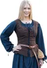 Mittelalter Korsage Tilda, braun aus Baumwolle - Mieder Produktbild-Vorschau 8