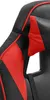 Bürostuhl HLO-CP189 Kunstleder  schwarz/rot Produktbild-Vorschau 3