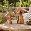 2er Set Teak-Deko-Pilze JAMUR 35cm natürliche Holzdeko Produktbild-Vorschau 4