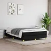 vidaXL Boxspringbettgestell Schwarz 140x200 cm Stoff Produktbild-Vorschau 2