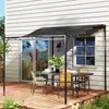 Outsunny Anbaupavillon Pergola mit Dach, Wasserabweisend Produktbild-Vorschau 9