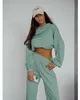 Jogginganzug Damen Trainingsset OVERSIZE – Hoodie & Produktbild-Vorschau 5