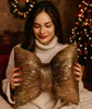 EUROFIRANY | Kissen - 55 x 45 cm - braun gold - dekoratives Produktbild-Vorschau 2