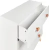 BELIANI Kommode mit 3 Schubladen Weißes MDF Kiefernholz Produktbild-Vorschau 7