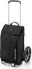 A black shopping trolley bag with a telescopic handle and wheels, presented against a white background. Podgląd zdjęcia produktu