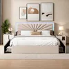 Letto imbottito Fortuna Lai 160x200 cm, testata regolabile Anteprima dell’immagine prodotto 2