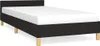 A single bed frame with a headboard and mattress, shown from a diagonal angle on a white background. Náhled obrázku produktu