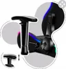 Close-up view of a gaming chair's armrest and support mechanism. Anteprima dell’immagine prodotto