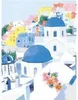NORIMPEX Diamond Kleines Dach auf Santorin, Blau, 30 x 40 Produktbild-Vorschau 1