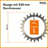 beos® Premium Edelstahl Spikes für Worx Landroid - Für Worx Produktbild-Vorschau 4