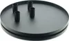 Tablett Schwarz mit 4 Magnet-Stabkerzenhaltern Ø 30 cm - Produktbild-Vorschau 2