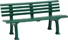 Gartenbank SYLT 3-Sitzer Länge 1500 mm, grün Produktbild-Vorschau 1