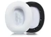 Two white ear pads for headphones are shown against a white background. Produktbild-Vorschau