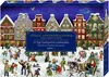A Christmas advent calendar puzzle box with a winter scene of houses and children playing in the snow. Náhled obrázku produktu