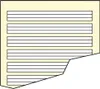 A close-up view of a sheet of paper with horizontal lines, suggesting a notebook or ruled paper. Anteprima dell’immagine prodotto