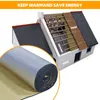 A cutaway illustration of a house showing insulation being installed in the roof and walls, with a close-up of a roll of insulation material. Produktbild-Vorschau