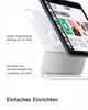 A tablet case with an iPad attached, showing magnetic attachment and hinge details. Anteprima dell’immagine prodotto