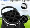 COSTWAY Golfbag, Golf Cart Bag mit 14 er Unterteilung, Produktbild-Vorschau 5