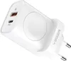A white VEGER brand USB-C PD charger with two ports. Podgląd zdjęcia produktu