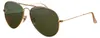 Ray-Ban RB3025 L0205 Aviator Sonnenbrille Gold Grün L0205 Produktbild-Vorschau 1