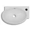 vidaXL Lavabo con foro per rubinetto e foro per troppopieno Anteprima dell’immagine prodotto 10