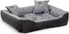 Hundebett Laufstall 75x65cm wasserdicht Knochen schwarz Produktbild-Vorschau 2