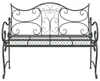 vidaXL Tuinbank, 2 zitplaatsen, 114 x 56,5 x 90 cm, staal, Productafbeelding-voorbeeld 3