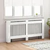vidaXL Heizkörperabdeckung Hochglanz Weiß 172 x 19 x 81,5 Produktbild-Vorschau 3