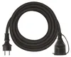 Verlängerungskabel 5 m / 1 Steckdose / schwarz / Gummi-Neopren / 250 V / 1,5 mm2 Produktbild-Vorschau