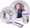 Tataway Disney 5 pezzi set di stoviglie in plastica bianca Anteprima dell’immagine prodotto 3