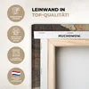 MuchoWow® - Leinwandbilder - Blätter - Braun - Herbst - Produktbild-Vorschau 3