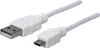 MANHATTAN USB 2.0 Anschlußkabel 1m A-St/Micro-B-St. weiß Produktbild-Vorschau 1