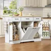 Isola da cucina mobile Merax con piano di lavoro Anteprima dell’immagine prodotto 7