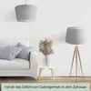 Wogati® Premium Lampenschirm E14/E27 Baumwolle |Grau / Produktbild-Vorschau 2