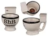 Tasse toilettes / chiottes 'Shit Happens' avec caca Voir les images du produit 5