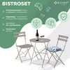KESSER® Bistroset 3-teilig Bistrotisch mit 2 klappbaren Produktbild-Vorschau 2