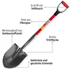 WALTER Professional Gartenspaten- Robuster Glasfaserstiel, Produktbild-Vorschau 2