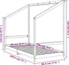 vidaXL Kinderbett Weiß 90x190 cm Massivholz Kiefer Produktbild-Vorschau 8