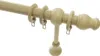 Gardinenstangen Set Lugano Classic natur 300 cm Ø 28 mm Produktbild-Vorschau 1